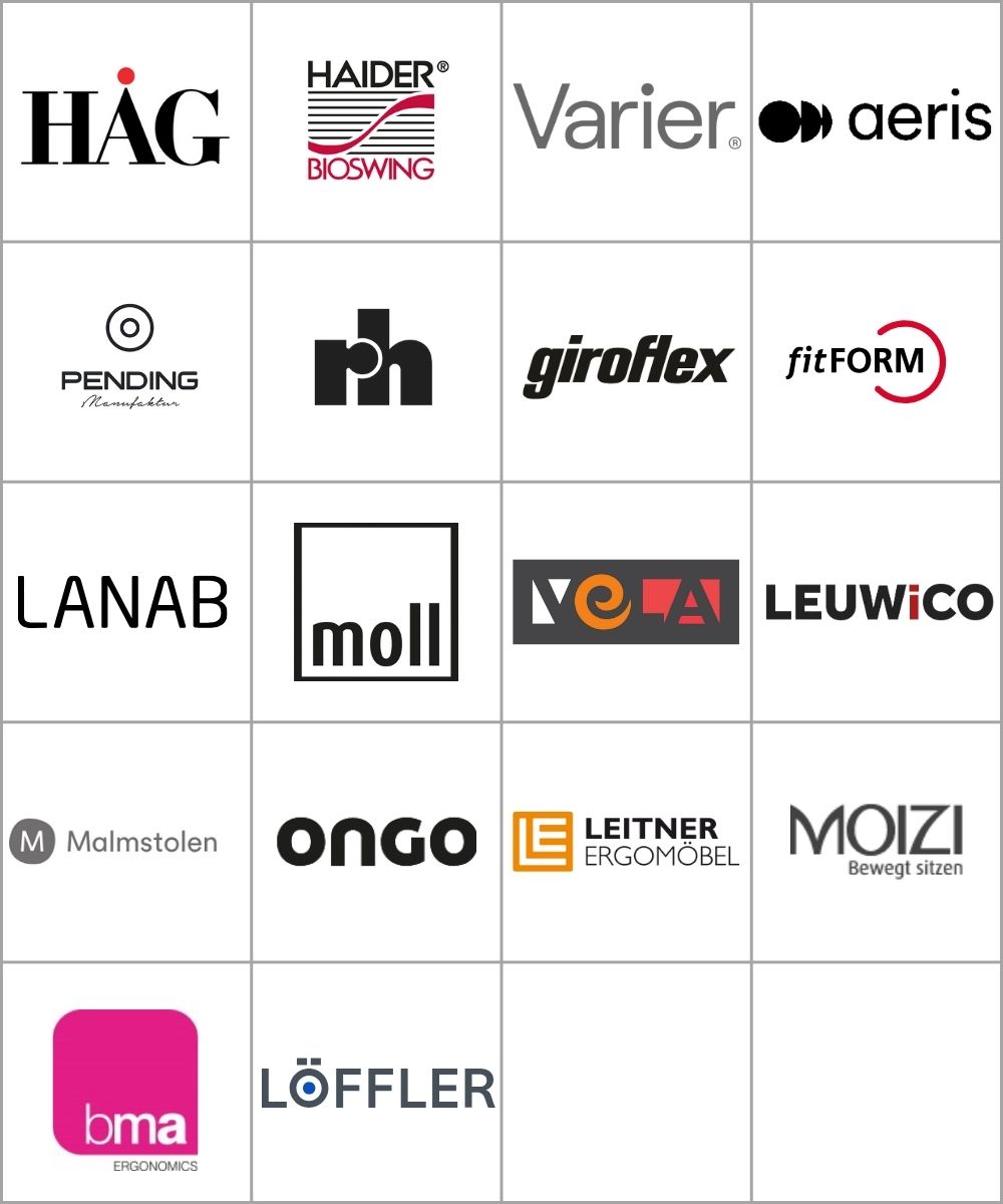 Wir reparieren Stühle dieser Marken