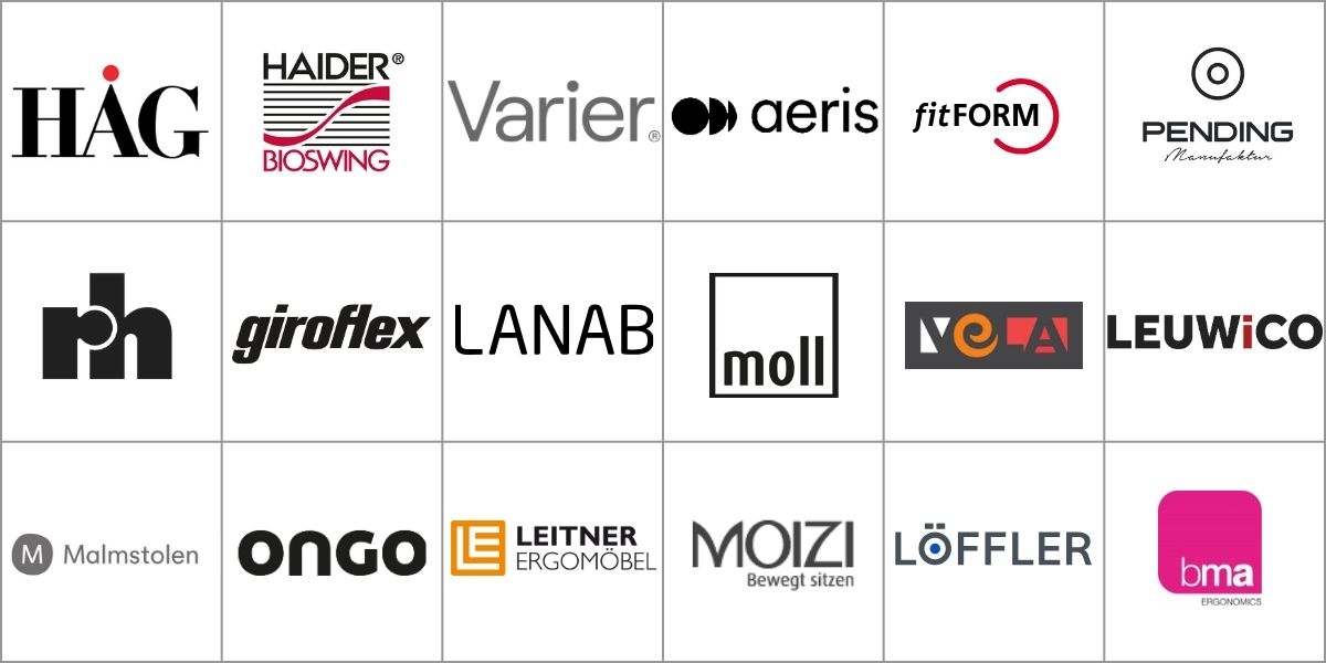 Wir reparieren Stühle dieser Marken