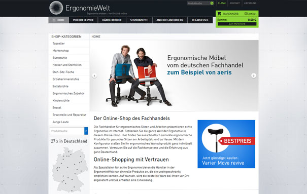 Ergonomiewelt | Online-Shop Startseite