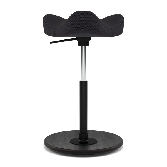 Stokke/Varier Move Pendelhocker in Schwarz mit Schwarzen Teller