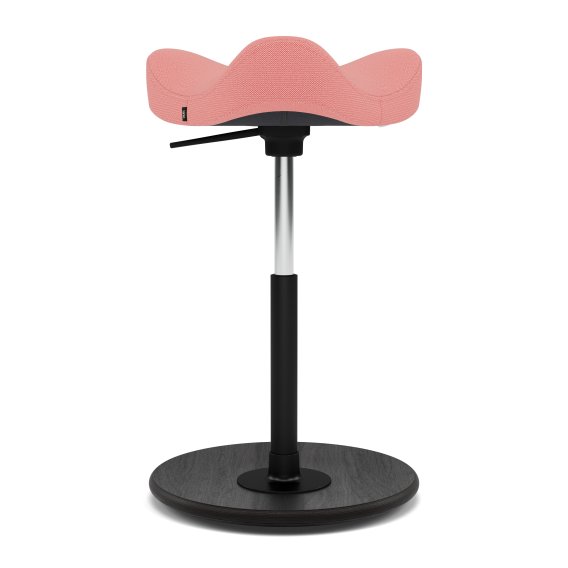 Stokke/Varier Move Pendelhocker in Rosa mit Schwarzen Teller