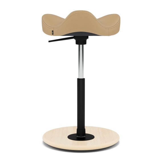 Stokke/Varier Move Pendelhocker in roten beigen Leder