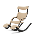Varier Stokke Gravity in beige und schwarzen Gestell