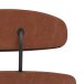 Varier Peel Lesesessel in braunem Leder im Detail