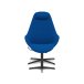 Varier Kokon Designersessel in blau von vorne