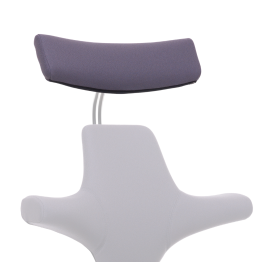 Graue Ersatzbezug f&uuml;r einen HAG Capisco 8107 vor einem wei&szlig;en Hintergrund