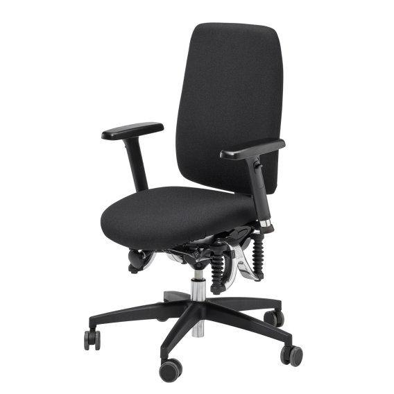Produktfoto eines Haider Bioswing 260 iQ ergonomischen B&uuml;rostuhls von der Vorderseite vor wei&szlig;em Hintergrund