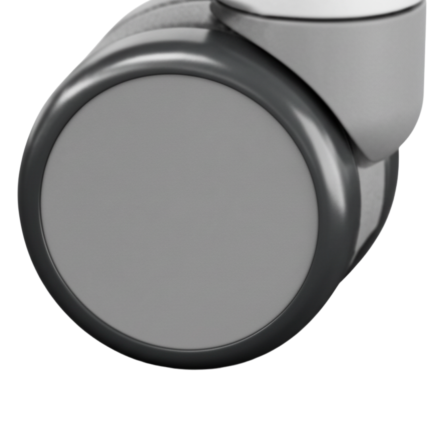 Produktfoto der grauen Ersatzrollen f&uuml;r HAG B&uuml;rost&uuml;hle