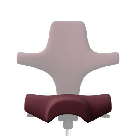 Produktfoto eines Ersatzbezuges f&uuml;r die Sitzfl&auml;che des HAG Capisco 8106 und den HAG Capisco 8107 vor wei&szlig;em Hintergrund