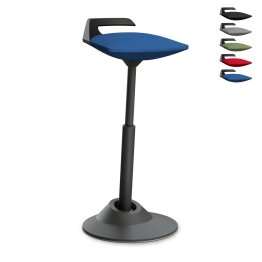 Produktfoto eines Aeris Muvman Stehhilfe und Stehhocker mit Icons die die Farbauswahl darstellen vor wei&szlig;em Hintergrund