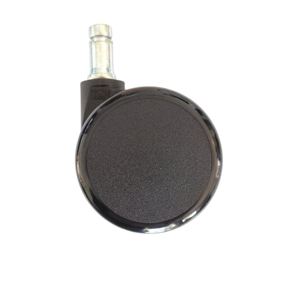 Produktfoto einer schwarzen Kunststoffrolle von Haider Bioswing f&uuml;r Teppichboden vor wei&szlig;em Hintergrund