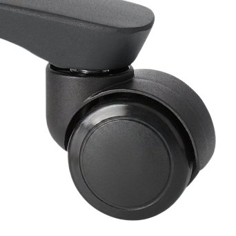 Bild einer Ersatzrolle fuer den Aeris 3Dee, einem ergonomischen B&uuml;rostuhl ohne Armlehne vor wei&szlig;em Hintergrund.