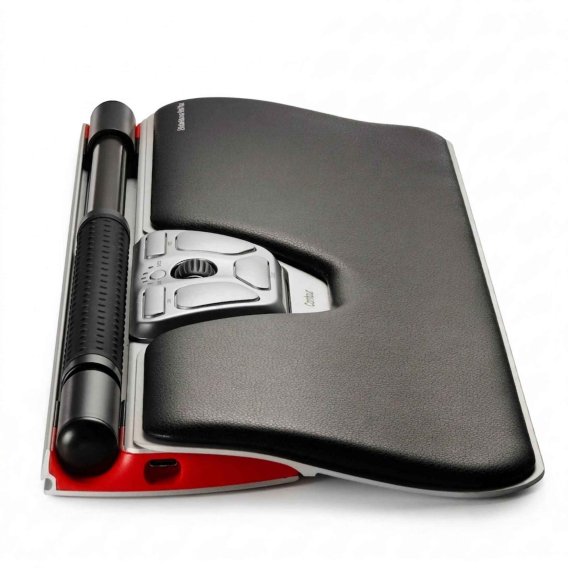 Contour RollerMouse Red Plus ergonomische Maus in Seitenansicht.