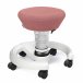 Aeris Swoppster ergonomischer Kinderhocker mit rosa Bezug und wei&szlig;em Gestell.