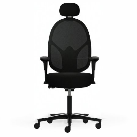 Malmstolen Active R3 Mesh ergonomischer B&uuml;rostuhl in schwarzer Ausf&uuml;hrung.